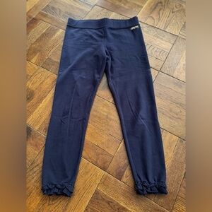 Matilda Jane Deep Blue Ruffle Capri Leggings